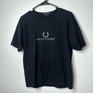Fred Perry Sportswear Multicolored Pastel Spell Out Graphic T-Shirt Size 12